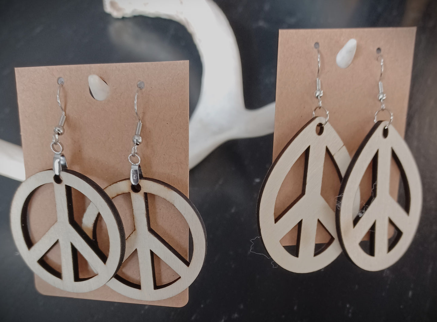 Peace Symbol Earrings