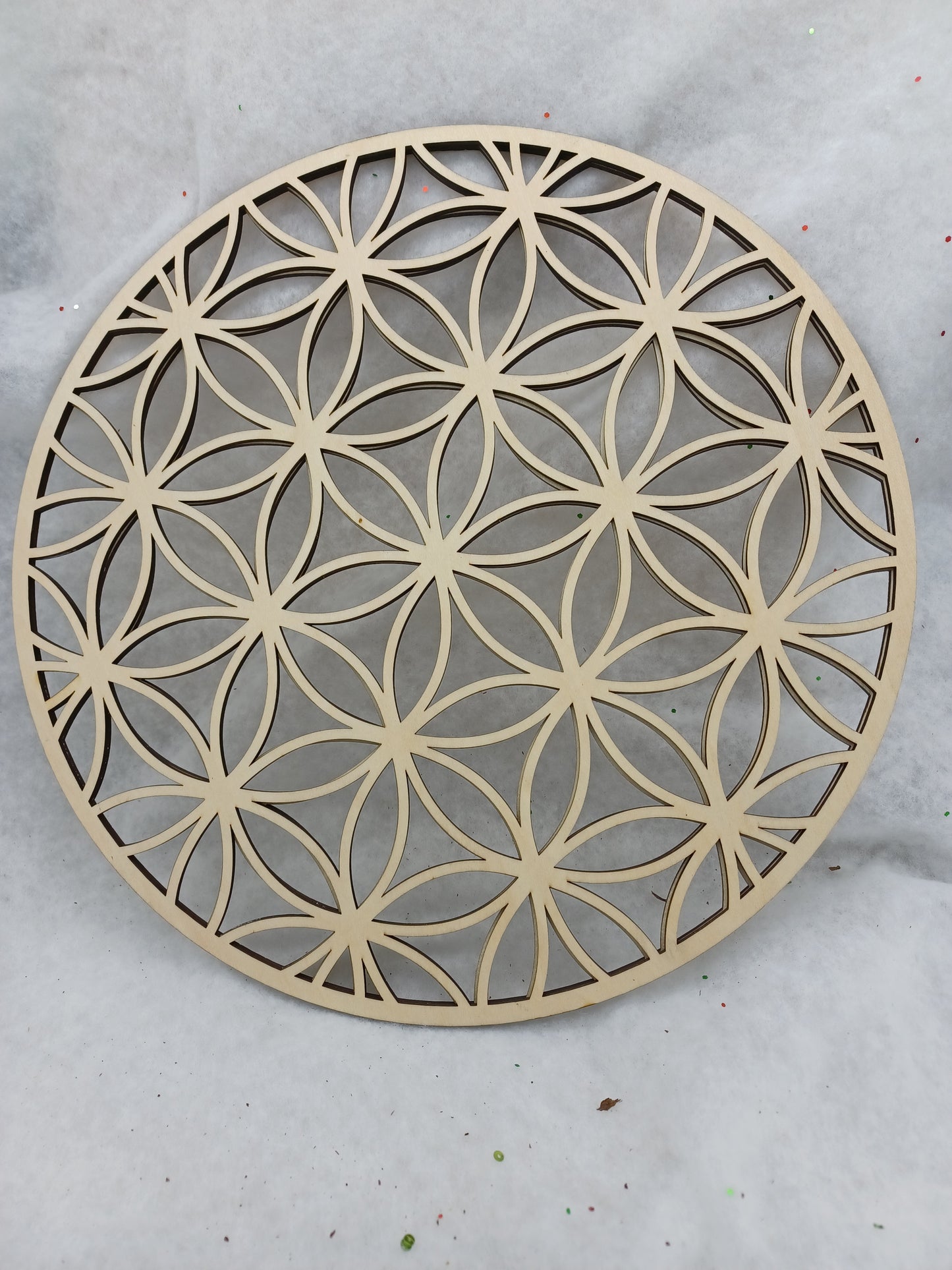 Flower of Life Wood Trivet